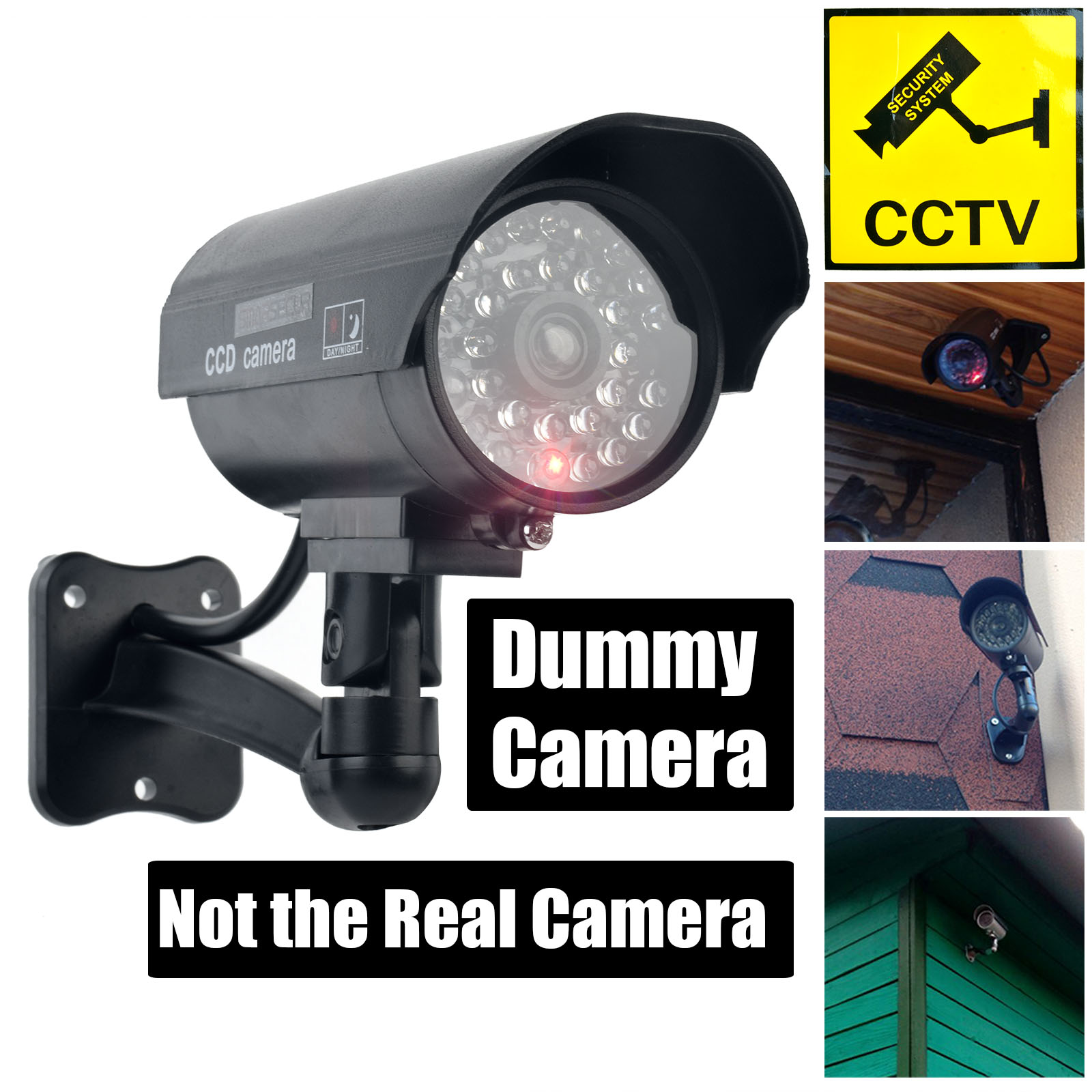 Outdoor Lighting Video - Smarsecur поддельная камера-пустышка водонепроницаемая камера видеонаблюдения