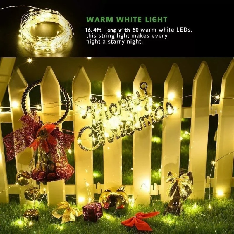 Outdoor Lighting No Wiring - 1 шт. уличная солнечная гирлянда с