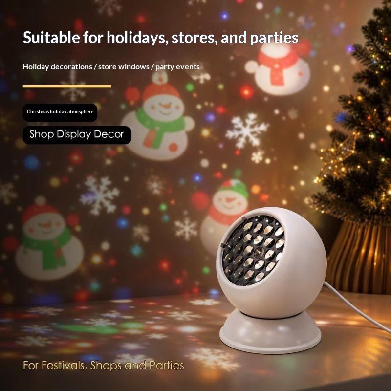 Outdoor Lighting Xmas - 360 ° Вращающийся светодиодный проектор в