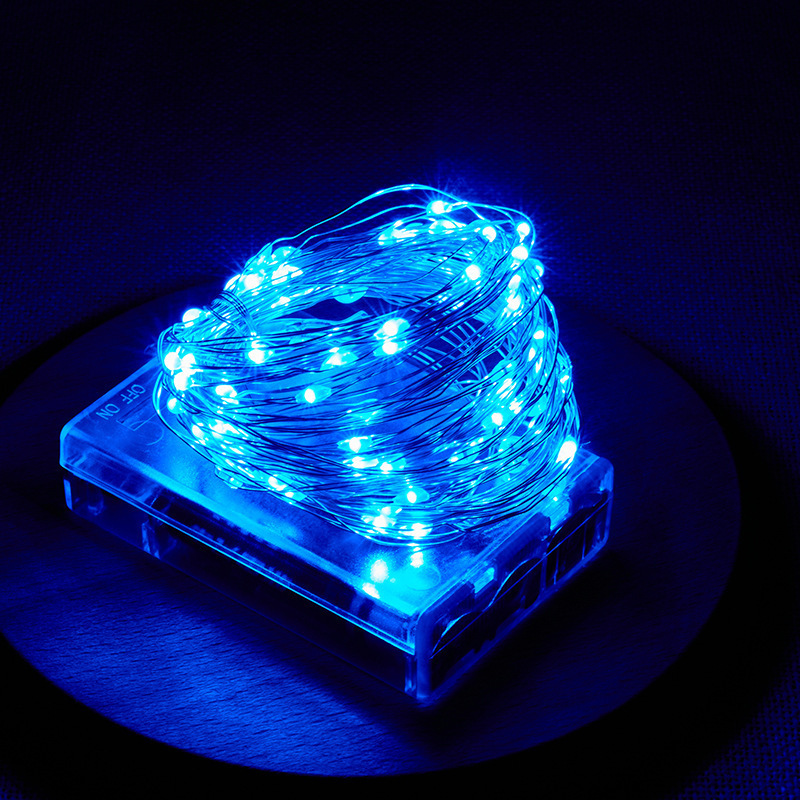 Outdoor Lighting No Wiring - Светодиодная гирлянда на серебряной проволоке для