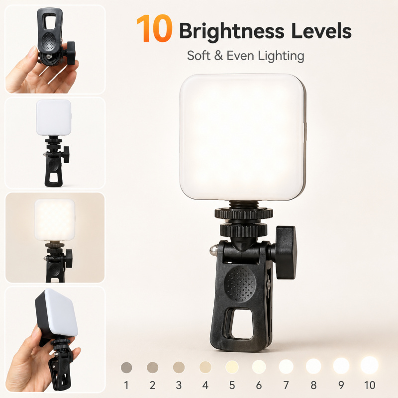Outdoor Lighting Video - Портативный светодиодный мини-осветитель AY-49 квадратной формы
