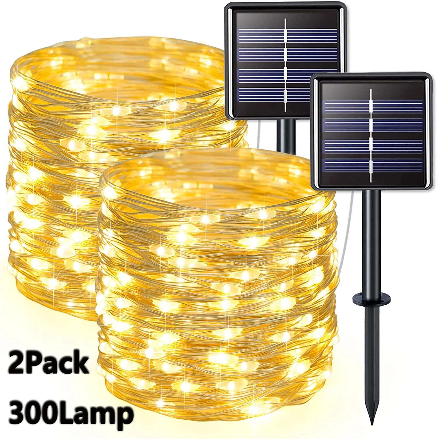 Outdoor Lighting No Wiring - 2 шт., водонепроницаемые светодиодные ленты, 8