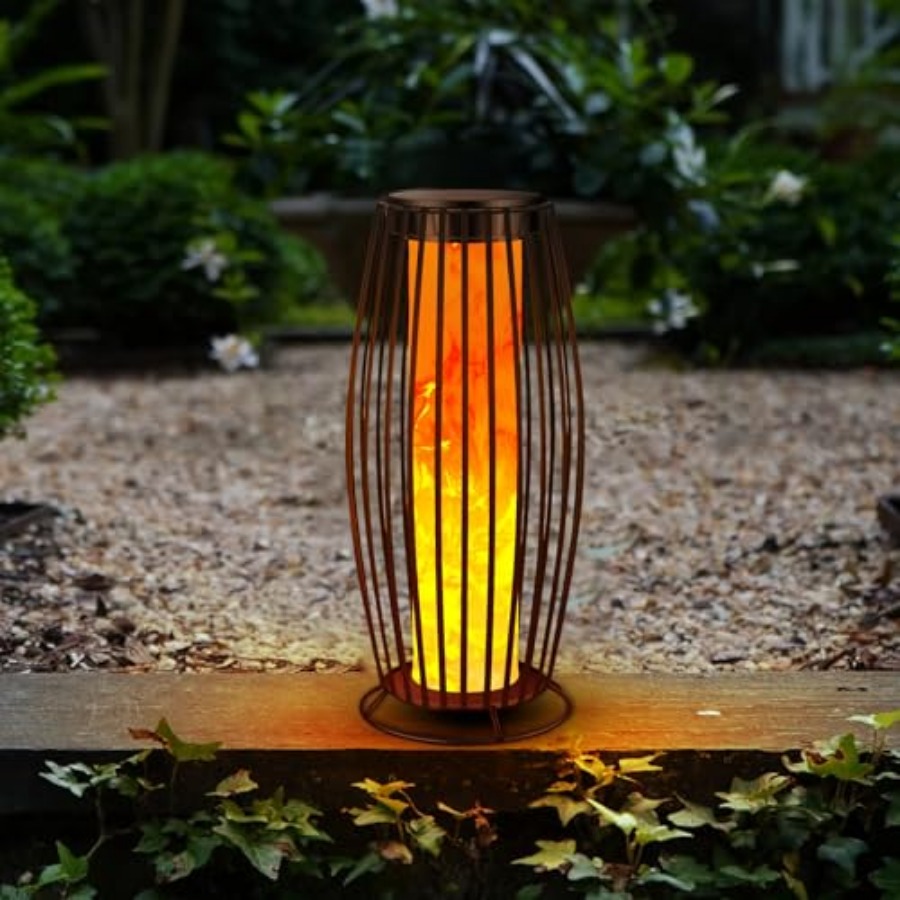 Outdoor Lighting Waterproof - Солнечный уличный напольный светильник с эффектом