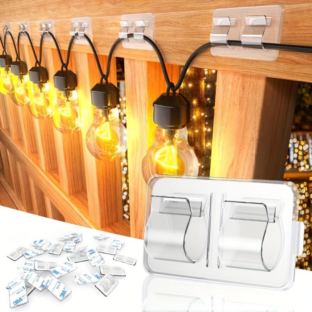 Outdoor Lighting Xmas - 4/10 шт. крючки для наружных гирлянд