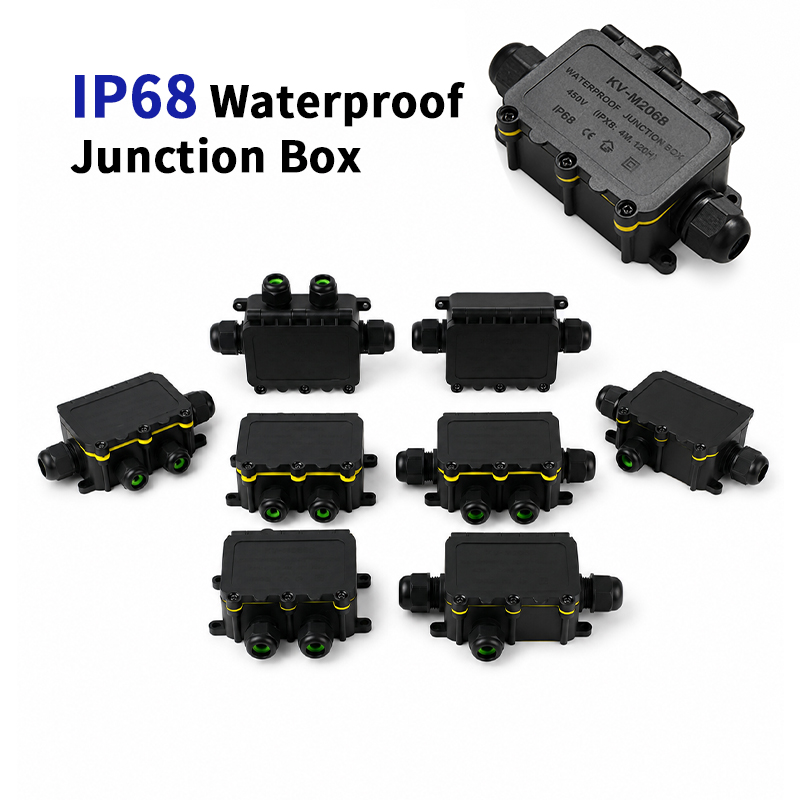 Outdoor Lighting Electrical Box - Водонепроницаемая соединительная коробка IP68, 2-8-позиционная, 6-контактный