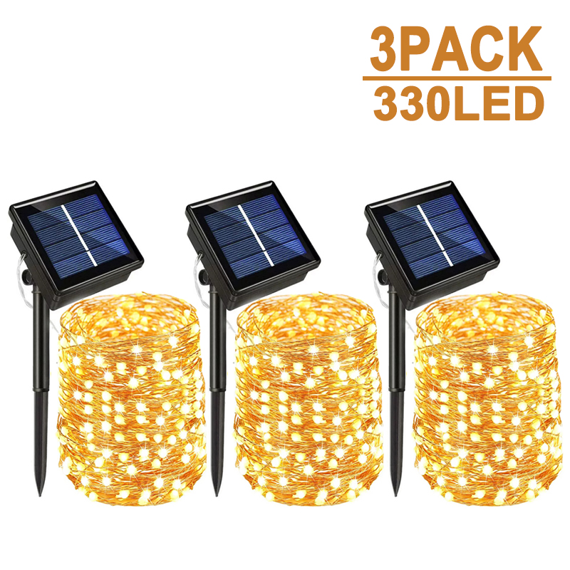 Outdoor Lighting No Wiring - Уличная светодиодная гирлянда на солнечной батарее,