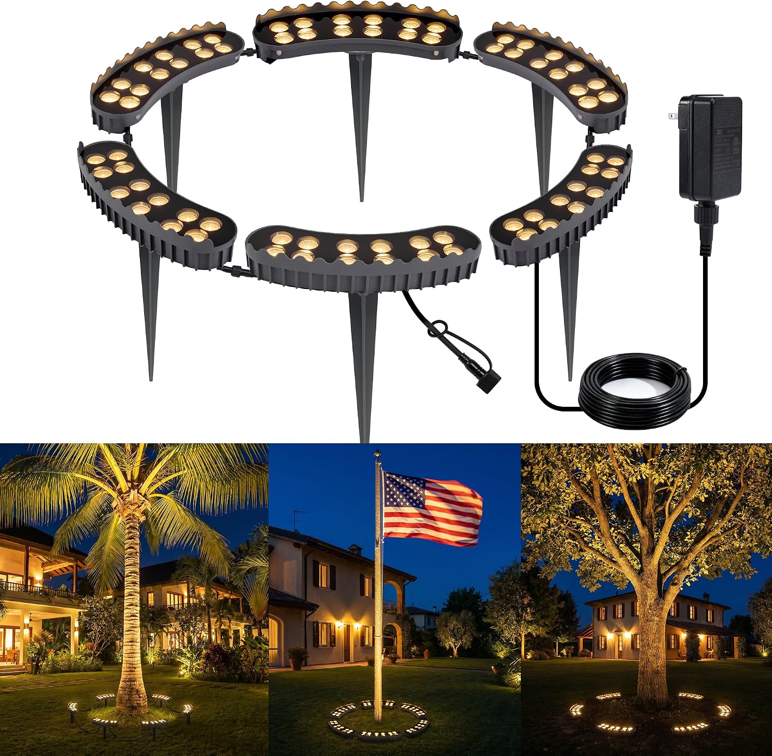 Outdoor Lighting Low Voltage - Уличные кольцевые светильники для деревьев, 6