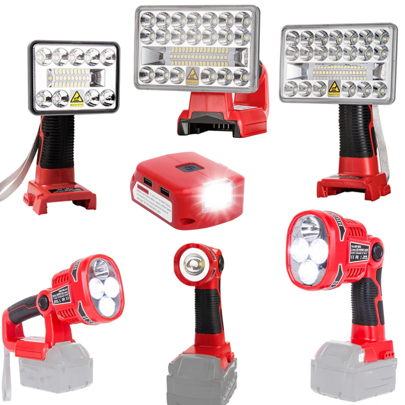 Outdoor Lighting Milwaukee - Фонарик для Milwaukee 12W 18V, портативный