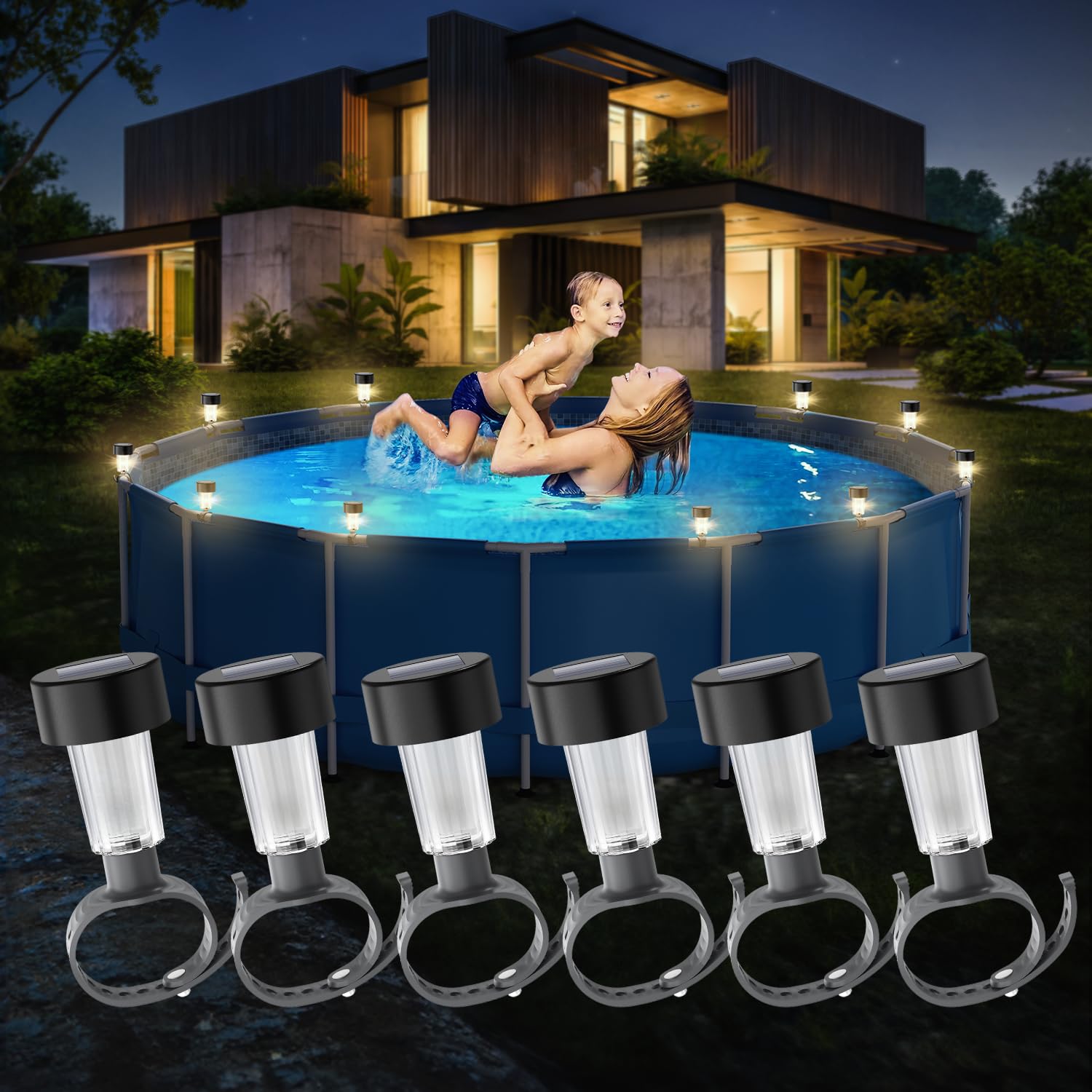 6-паковок солнечного светильни – обзор и цена Pond Light Submersible