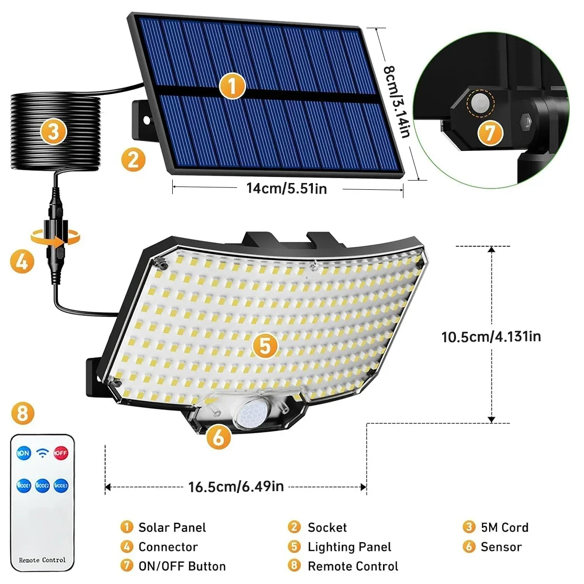 Солнечные уличные светильники  – обзор и цена Outdoor Lighting Waterproof