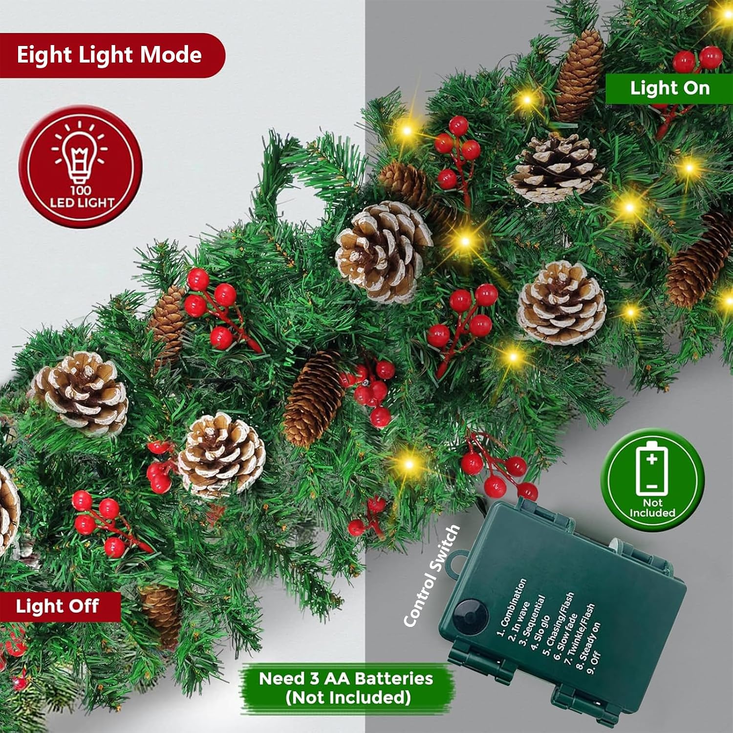 Рождественская гирлянда длиной – обзор и цена Outdoor Lighting Xmas