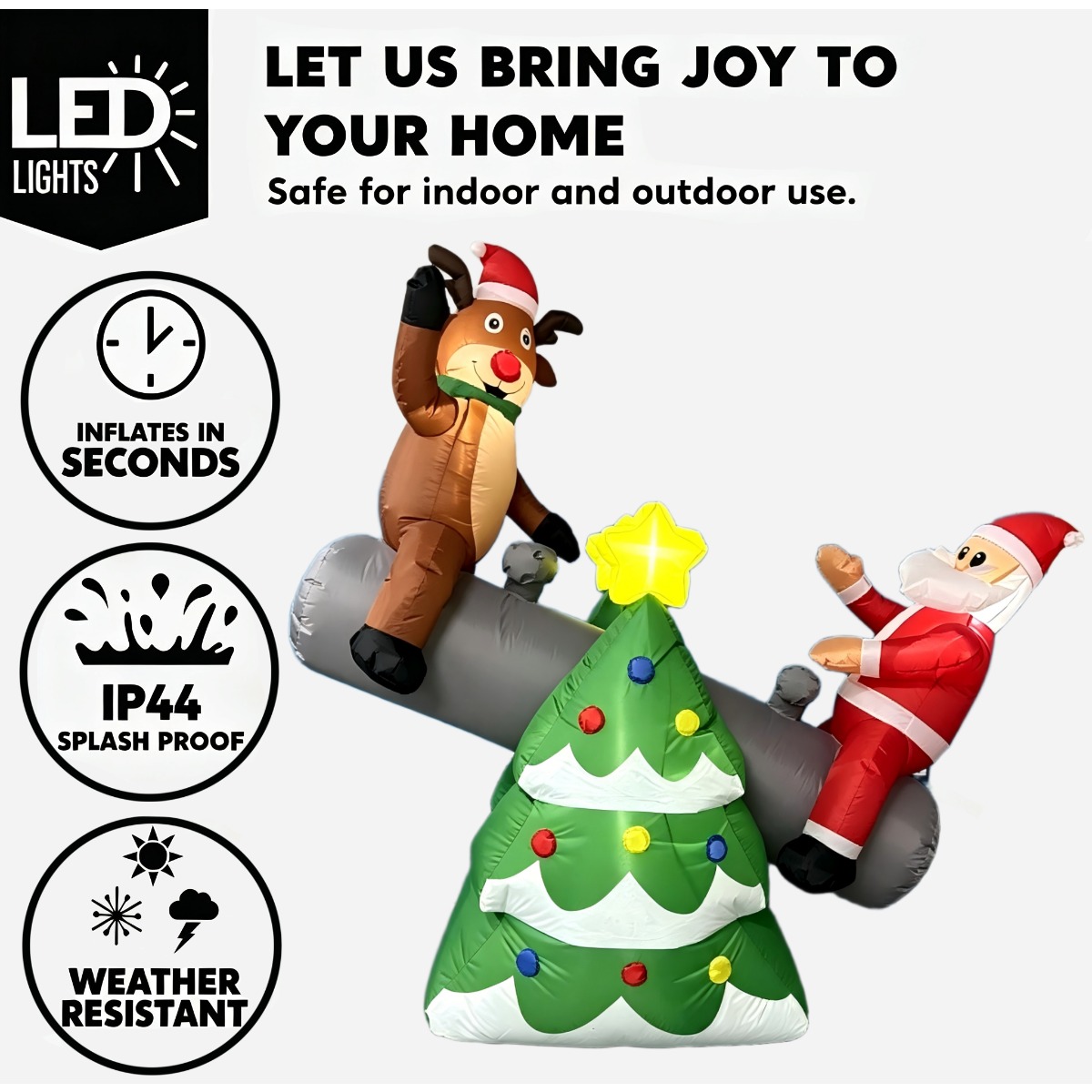 Надувные рождественские игрушк – обзор и цена Outdoor Lighting On Trees