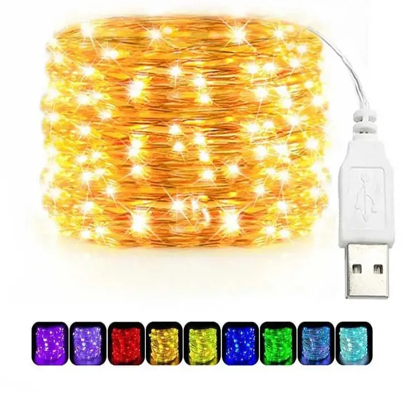 USB светодиодные гирлянды из м – обзор и цена Outdoor Lighting No Wiring