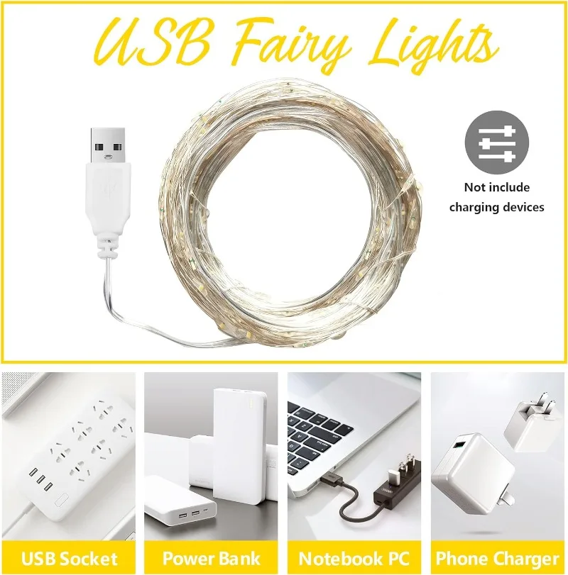 USB светодиодные гирлянды из м – обзор и цена Outdoor Lighting No Wiring