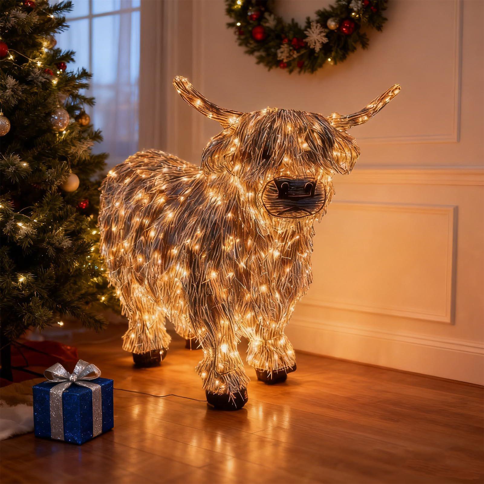 Украшения в виде коровы, 3D св – обзор и цена Outdoor Lighting Xmas