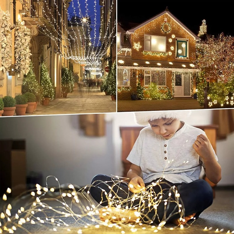 1 шт. уличная солнечная гирлян – обзор и цена Outdoor Lighting No Wiring