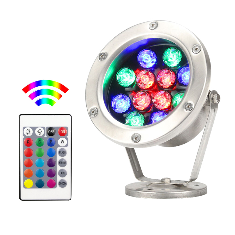 RGB светодиодная подводная лам – обзор и цена Pond Light Submersible