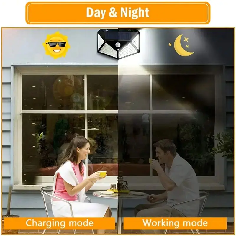 100-светодиодный уличный солне – обзор и цена Outdoor Lighting Waterproof