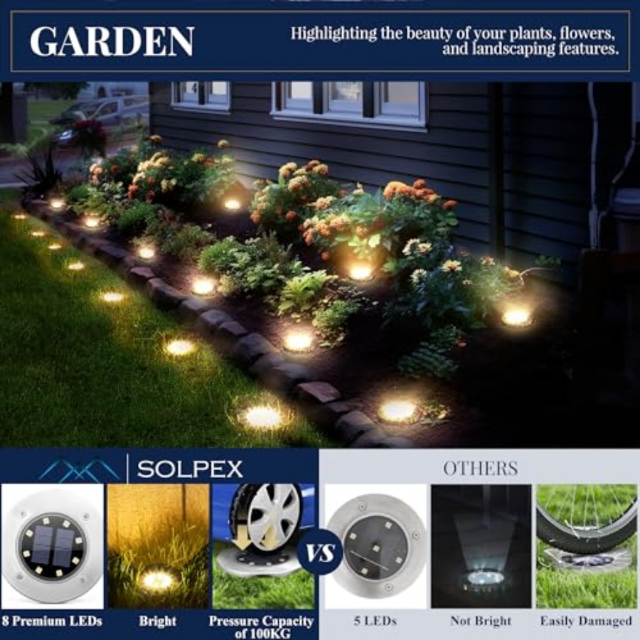 Солнечные садовые светильники, – обзор и цена Outdoor Lighting Waterproof