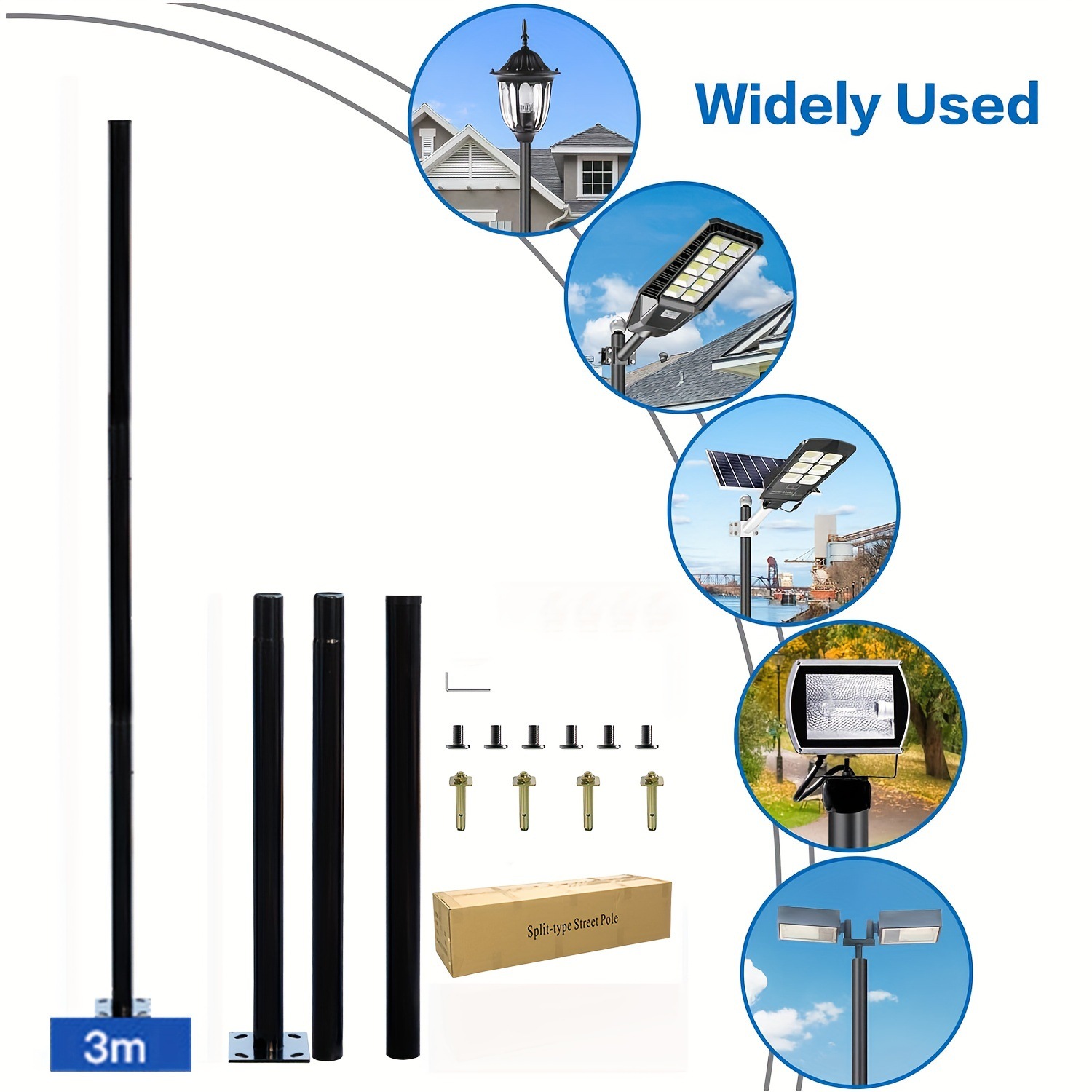 3-метровая оцинкованная стальн – обзор и цена Outdoor Lighting Patio